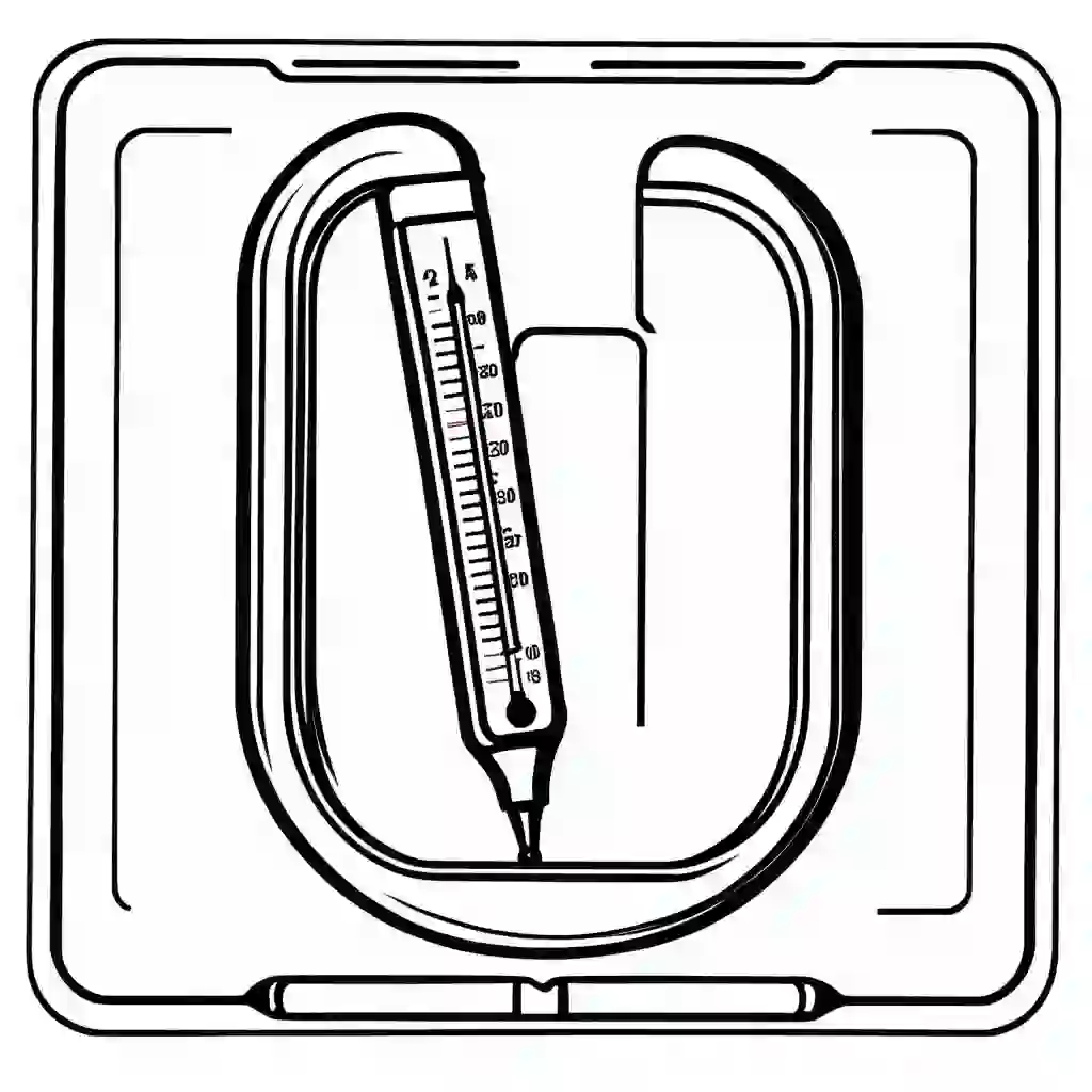 Thermometer coloring pages